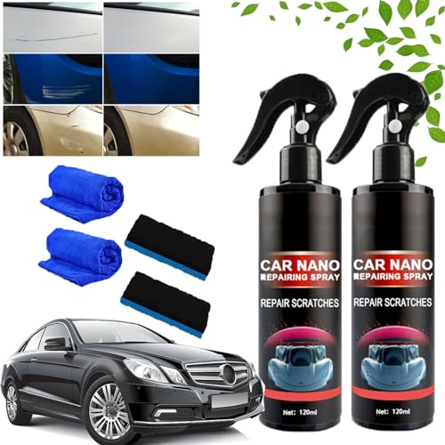 MagicRepair Auto-Nano-Reparaturspray, Nano Car Scratch Removal Spray, Nano Car Scratch Repair Spray, Polish Nano Coating Agent, Car Nano Scratch Repairing Spray (2PC) von HOPASRISEE