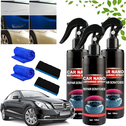 MagicRepair Auto-Nano-Reparaturspray, Nano Car Scratch Removal Spray, Nano Car Scratch Repair Spray, Polish Nano Coating Agent, Car Nano Scratch Repairing Spray (3PC) von HOPASRISEE