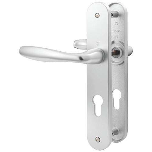 Tür-Set New York Schlüssel i PZ eloxiert silber F1 HOPPE – 1810/300M – zwischen 195 mm – 3281936 von HOPPE