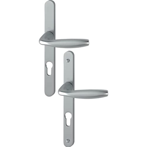 Tür-Set auf Platte New York Schlüssel I Edelstahl Optik F9 HOPPE – Ep.68/77 1810/300LFGL/1810RH – 3766651 von HOPPE AG