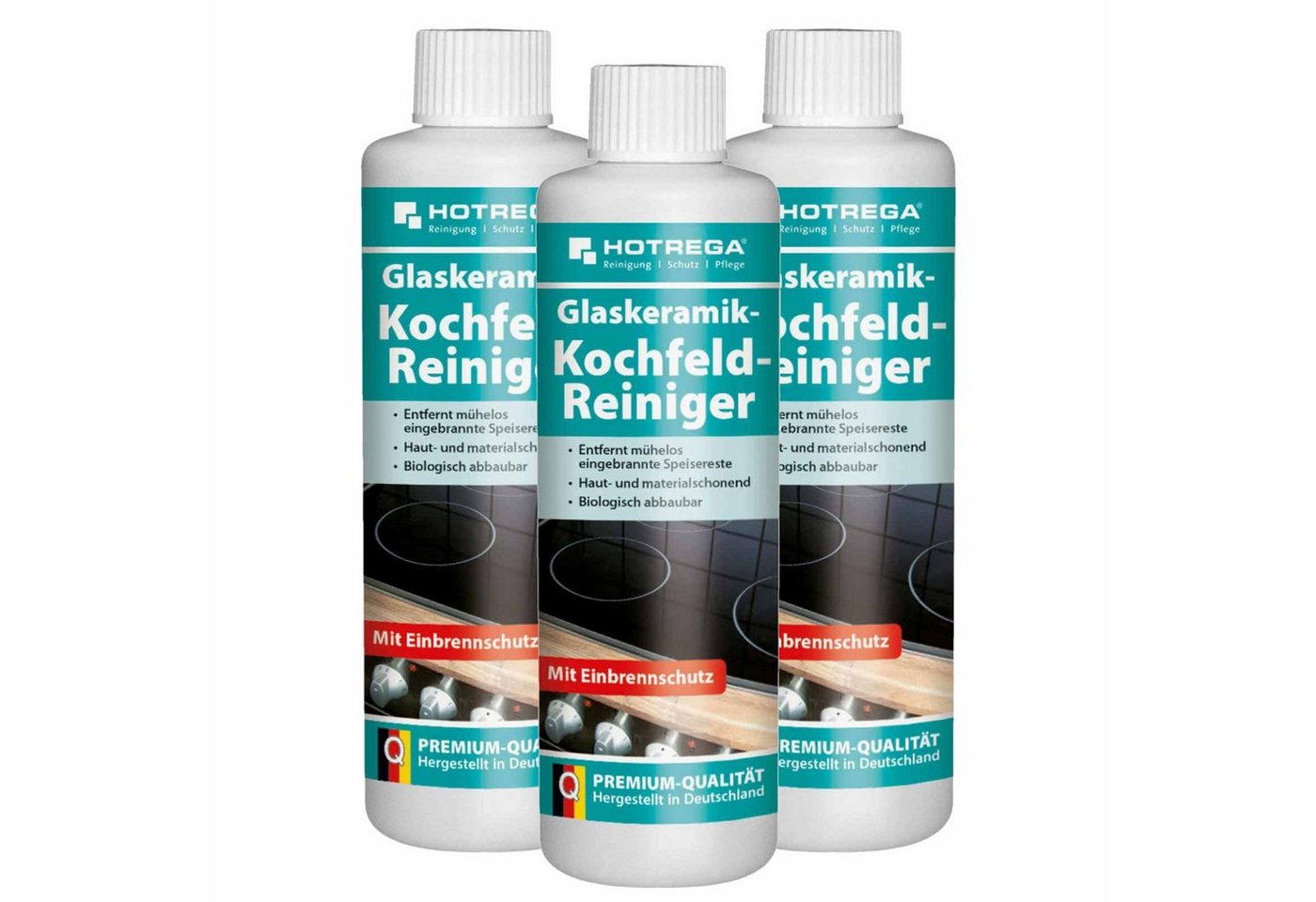 HOTREGA® Glaskeramik Kochfeld Reiniger 250ml Set Küchenreiniger von HOTREGA®