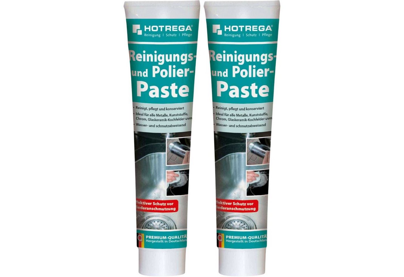 HOTREGA® Reinigungs- und Polierpaste 2x 125 ml Küchenreiniger von HOTREGA®