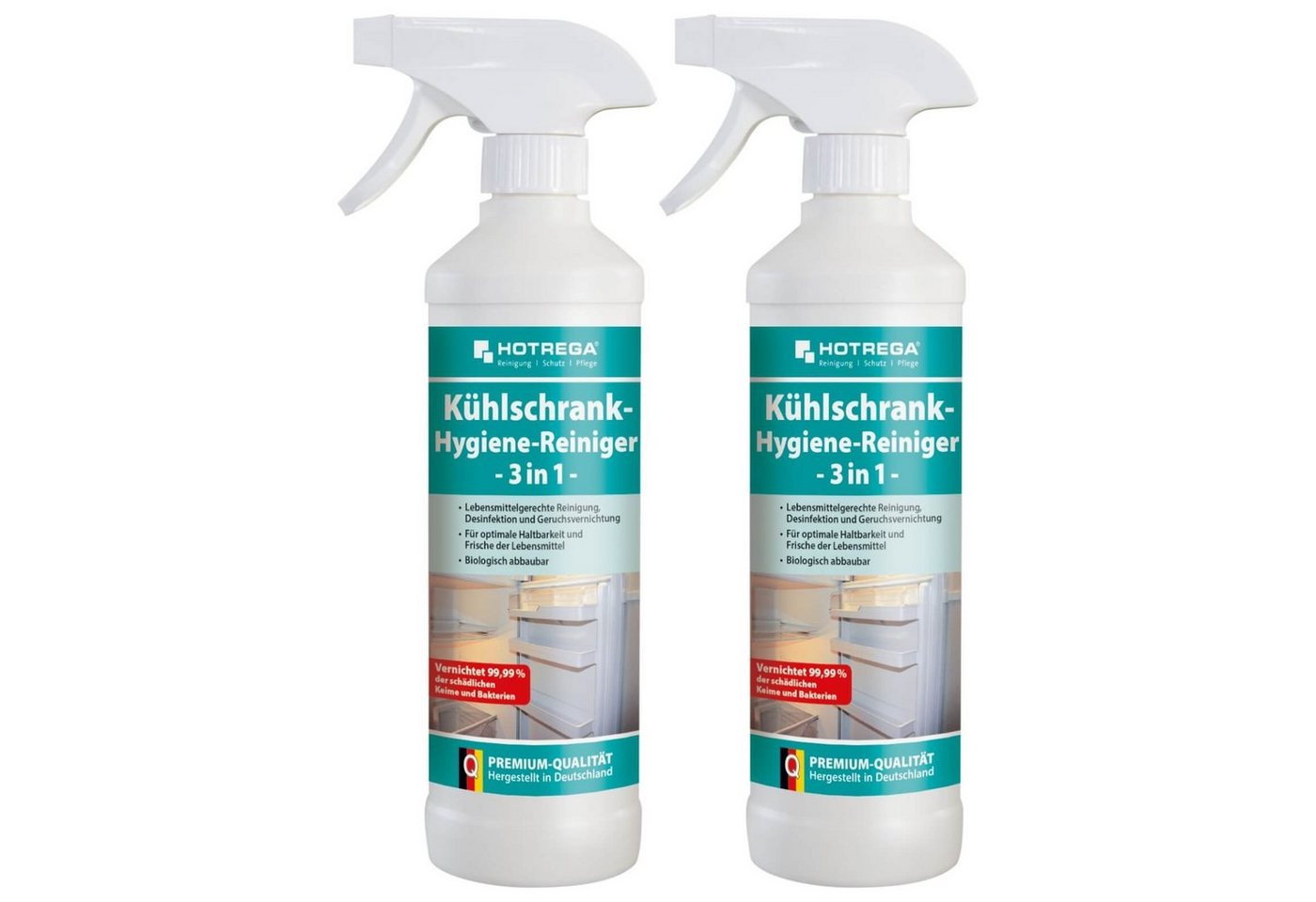 HOTREGA® Kühlschrank Hygiene Reiniger 3in1 Sets Küchenreiniger von HOTREGA®