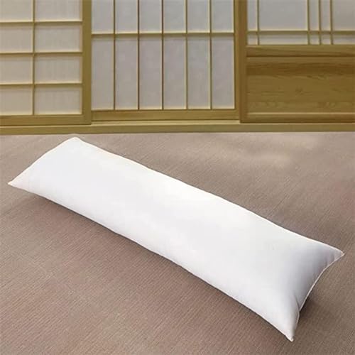 HOUSN Bolster Pillows Deluxe Grand Siberian Body Pillows Innenkissen für Körper Kissenbezug 180x60cm(70.8x23.6in),Weiß,160 * 50 von HOUSN