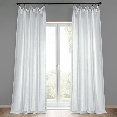 HPD Half Price Drapes FHLCH-VET13191-108 Vorhang aus schwerem Leinenimitat (1 Panel), 50 x 108 cm, Reisweiß von HPD Half Price Drapes