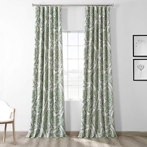 HPD Half Price Drapes BOCH-KC16072B-108 Verdunkelungsvorhang (1 Panel), 50 x 108 cm, Tea Time Green von HPD Half Price Drapes