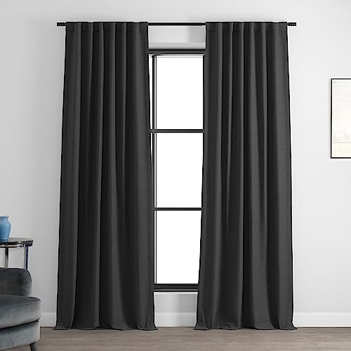 HPD Half Price Drapes Bellino Raumverdunkelungsvorhänge 244 cm Lange Vorhänge für Schlafzimmer & Wohnzimmer (1 Panel), 50W x 96L, Rauchtrüffel von HPD Half Price Drapes