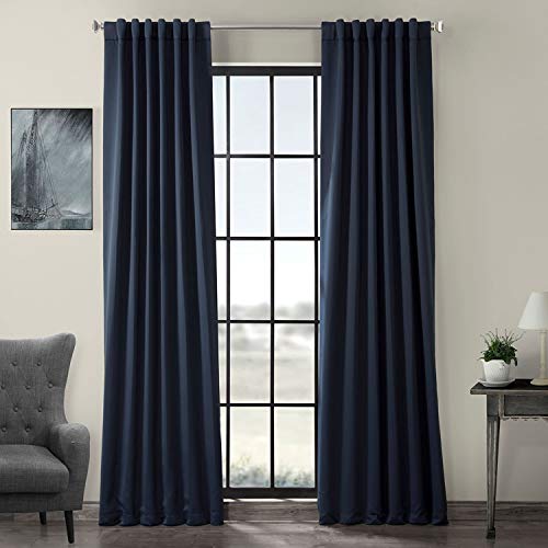 HPD Half Price Drapes BOCH-193810-120 HPD Vorhang für Raumverdunkelung, 120 x 120 cm (1 Panel), Marineblau, Polyester-Mischung, 50 in x 120 in von HPD Half Price Drapes