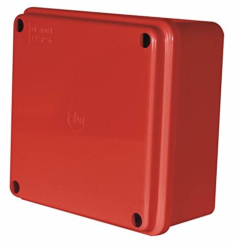 Einseitige Box, Ip56, 100 x 100 x 50 mm, rot, Gehäusefarbe rot, Gehäuse-Material: Thermoplast, Gehäusetyp: Abzweigdose, Außentiefe: Imperial 10 cm, Außentiefe: metrisch 100 mm, Außenhöhe von HQ TEC
