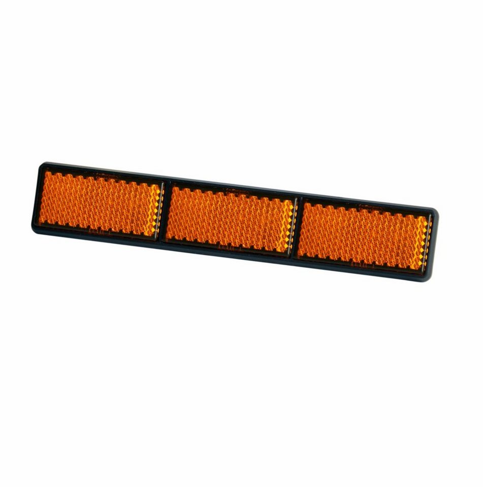 HR Autocomfort Reflektor-Aufkleber Triple Reflektor Katzenauge Rückstrahler 22 cm orange von HR Autocomfort