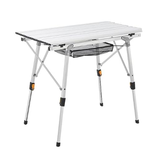 HSHa Aluminium-Camping-Tisch Tragbarer Klapptisch, 90 x 52cm, Multifunktionstisch für drinnen und draußen von HSHa