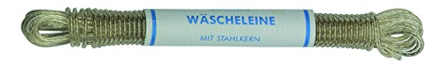 HSI Wäscheleinen mit Stahlkern PVC ummantelt 3,5 mm 20 m, 1 Stück, 323620.0 von HSI Professional