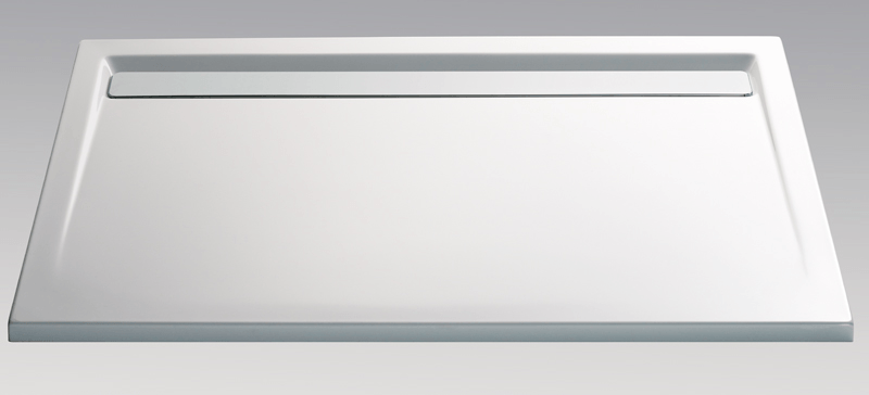 HSK Acryl Rechteck-Duschwanne super-flach 90 x 160 x 3,5 cm, mit integrierter Ablaufrinne 5525160EG von HSK Duschkabinenbau KG