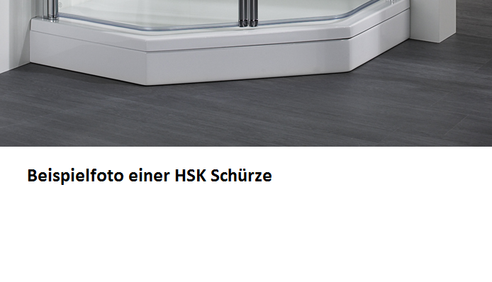 HSK Acryl Schürze 11 cm hoch, für HSK Viertelkreis Duschwanne 90 x 100 cm 505010-pergamon von HSK Duschkabinenbau KG