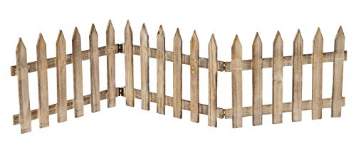Deko-Zaun Holz-Zaun Jäger-Zaun 3 Zaunelemente a 40 cm zum klappen 30 cm hoch Vintage von HSM