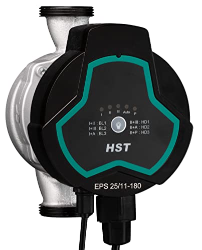 HST | Hocheffiziente Heizungspumpe | Umwälzpumpe | HST EPS 25-110/180 mm | Förderhöhe 11 Meter | Drehzahlregelung über PWM Signal von HST - Austria