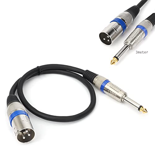 HTRUIYATY XLR Auf Klinke 6,35mm Mono Ts Audiokabel Zur Professionelles Kabel Von Stecker Mikrofonkabel Live(3 meter) von HTRUIYATY