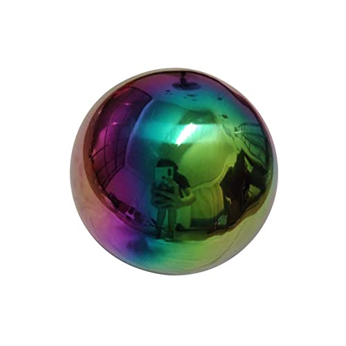 HTYG Bunte Edelstahl-Hohlkugeln-Nahtlose Spiegelkugel-Gazing Globe Spiegelkugel-Hausgarten Ornament Dekoration Schießen Dekorative Kugel (30cm) von HTYG