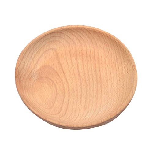 Holz schüssel/Holzplatte-Organische Buche Holz Runde Serving Platter-Groß Option als Tablett Käse Bord oder Obst Schüssel von HTYG