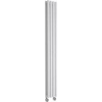 Revive - Design Heizkörper Elektrisch Vertikal Doppellagig Weiß 1600mm x 236mm inkl. 1x 1200W Heizelemente - Hudson Reed von HUDSON REED
