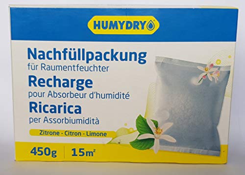 HUMYDRY Zitrone 3x450g Nachfüllpackungen für Luftentfeuchter von HUMYDRY