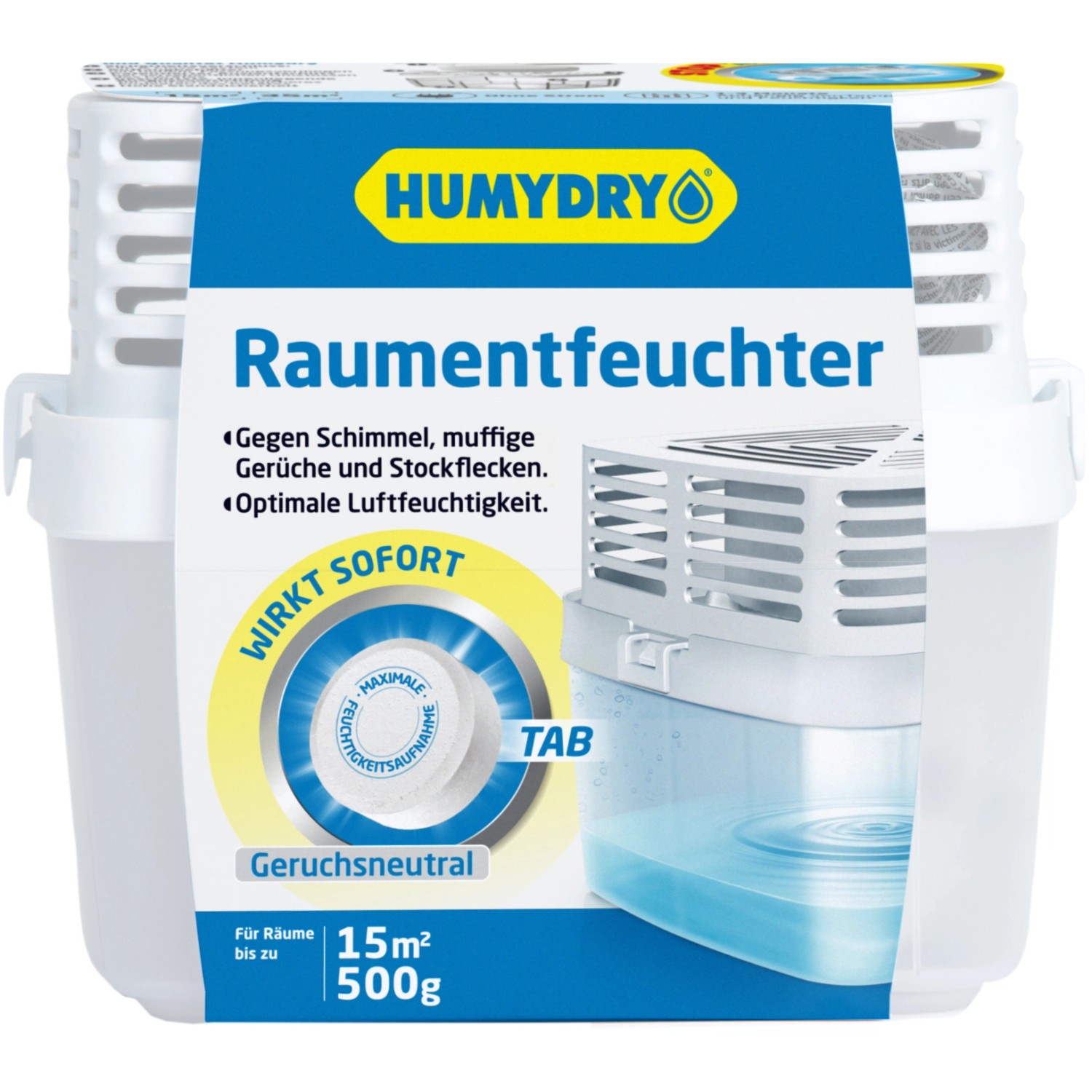 Humidry Premium 500 Raumentfeuchter Neutral mit Nachfülltab 1 x 500 g von HUMYDRY