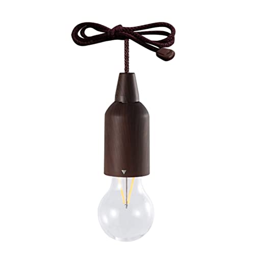 HUSHUI LED-Zugschnur-Glühbirne, tragbare Hängelaterne, batteriebetrieben für Indoor-Outdoor-Camping-Raumdekoration von HUSHUI