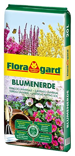Floragard Blumenerde Universalerde zum Topfen und Umtopfen Substrat mit Guano (1x 20 Liter) von HaGaFe