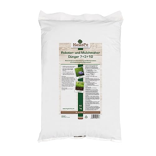 HaGaFe Rasendünger für Mulchmäher und Mähroboter Rasen Dünger (10 kg (1 x 10 kg)) von HaGaFe