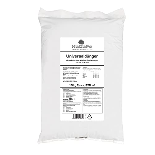 HaGaFe Universaldünger organisch mineralischer Spezialdünger für alle Kulturen Gartendünger Rasendünger Gemüse Dünger (20 kg (2x 10 kg)) von HaGaFe