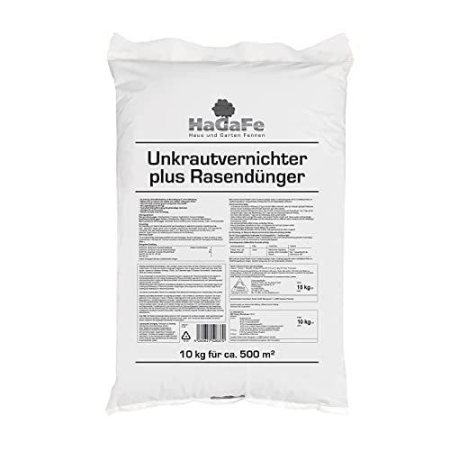 HaGaFe Unkrautvernichter plus Rasendünger Dünger mit UV NPK Volldünger 10 kg (1 x 10 kg) von HaGaFe
