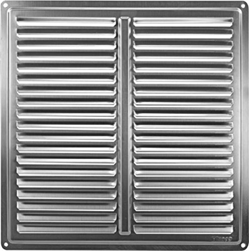 Ventilation Grille Slotted 255 x 255 mm Stainless Steel von Haco
