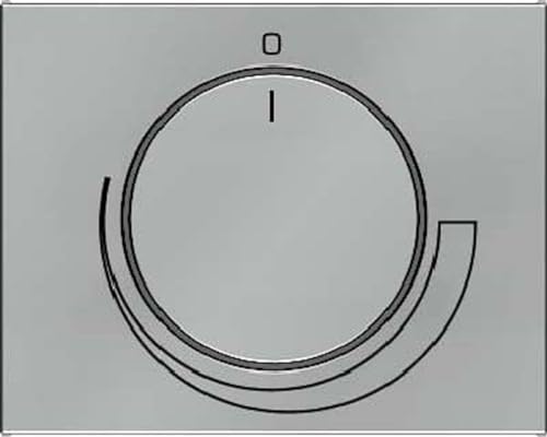 Tapa control vel. K1,K5 acero von Hager