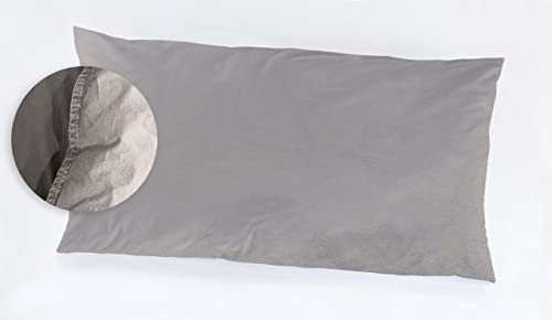 Vario Kissenbezug Renforce Stone Washed kitt, 40 x 80 cm Bettwäsche von Hahn