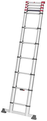 (L) HAILO 7113-132 - Escalera telescópica de aluminio FlexiLine 380 de 13 peldaños von Hailo