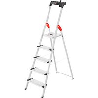 Hailo Haushaltsleiter L80 ComfortLine alu 5 Stufen, H: 184,0 cm von Hailo