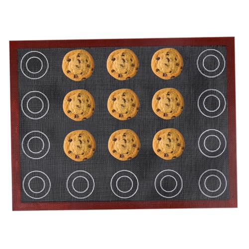 Backmatten Silikon Backmatten Nicht-Stick-Backbleche wiederverwendbare Ofenschalen Liner für Gebäck Macaron Cake Cookie Brot machen 1 von Hajimia
