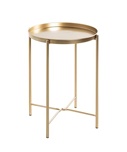 HAKU Möbel Beistelltisch, Metall, gold, Ø 39 x H 50 cm von HAKU Möbel