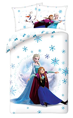 Halantex Frozen Bett Set Baumwolle Bettbezug 140x200cm Und Kissenbezug 70x90cm Original… von Halantex
