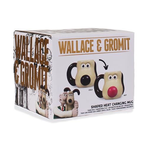 Aardman Wärmewechselbecher - Tasse - Kaffeetasse Wallace & Gromit Gromit in Box, 480 ml von Half Moon Bay