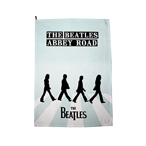 Half Moon Bay The Beatles Abbey Road Geschirrtuch | Geschirrtücher aus 100% Baumwolle für die Küche | Beatles Merchandise | The Beatles Geschenke & Papa Geschenke | Retro Küchenzubehör | Küchentuch von Half Moon Bay
