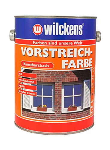 Vorstreichfarbe weiß 2,5 l ca. 12 m² / Liter Farbe Innen Außen Zwischenanstrich Voranstrich Wilckens von Handelskönig