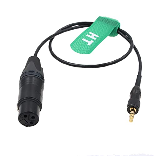 HangTon Mikrofon-Audiokabel für Sony UWP D11 D21 Sennheiser SK500 G4 Transmitter XLR 3 Pin Female auf Locking 3.5mm 1/8" TRS 20" von HangTon