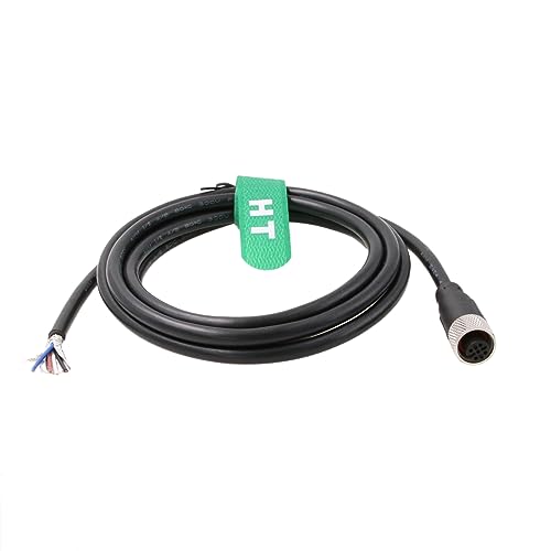 HangTon Sensor-Aktor M12 A kodiertes 4-poliges weibliches Abschirmkabel zum Öffnen von Draht für industrielle Automatisierung, Geräte-Netzwerk, DeviceNet, CANopen, IO Link, Profibus, 1 m von HangTon