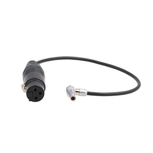 HangTon XLR 3 Pin Buchse auf rechtwinklig 00B 5 Pin Line Audiokabel für Red V-Raptor ARRI Alexa Mini Kamera Z CAM E2 Mikrofon Mixer 12 Zoll von HangTon