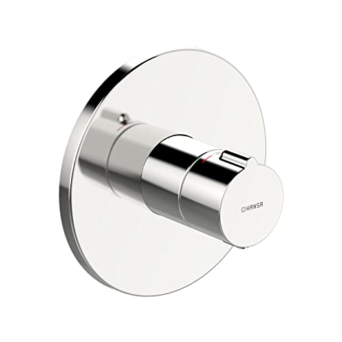 Hansa 88609045 Brausebatterie / Thermostat-Batterie | Rückflussverhinderer, Sicherheitssperre bie 38°C, Schalldämpfer | Durchflussmenge: 24 l/min bei 3 bar von Hansa