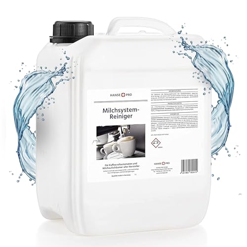 HANSE PRO Milchsystem-Reiniger, 1 x 5 Liter I Milch-Reiniger I Milchschaum-Reiniger I Reiniger für Milchaufschäumer, Kaffeevollautomaten, Sahneautomaten von Hanse Pro