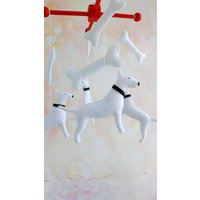 Weißer Bullterrier von HappinessBabyToys