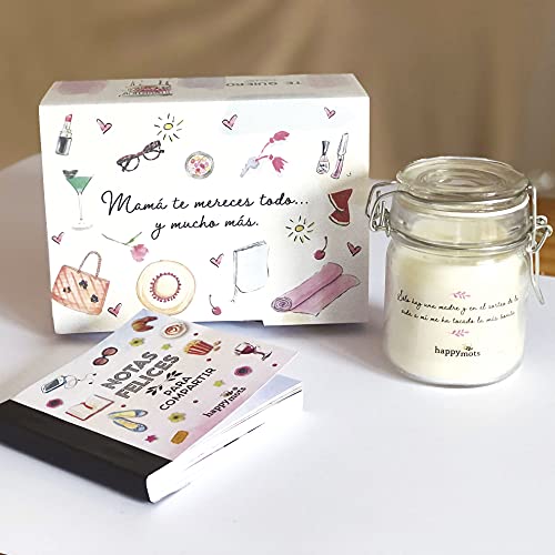 Geschenkset für Mama, originelles Geschenkset für Mütter, "Sie verdienen es alles und viel mehr", ideales Geschenkset für Mutter, kommt in einer schönen Geschenkbox, besondere Geschenke zum Muttertag von HappyMots