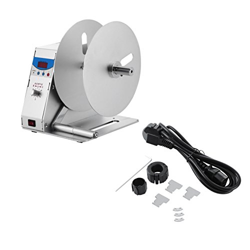 Happybuy Automatische Label Rewinder, 0 ~ 50R/min Geschwindigkeit verstellbar Label Winder Maschine digitale Tag Aufwickler für Industrie Lager Line 110V von Happybuy